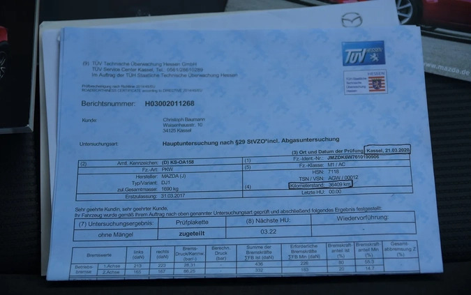 Mazda CX-3 cena 72900 przebieg: 47565, rok produkcji 2017 z Mirsk małe 742